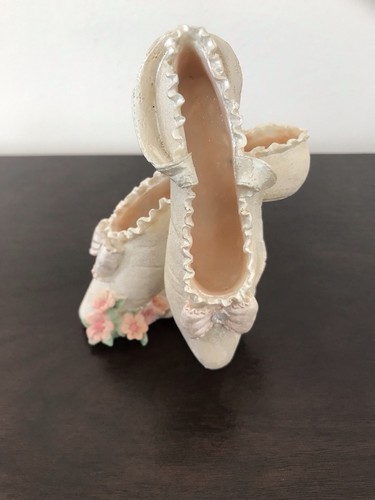 Ceramic ballet shoes ornament - ceramic,