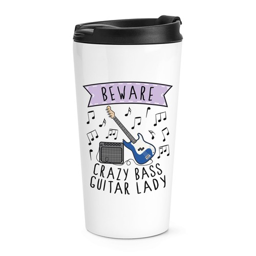 Beware crazy bass - guitar, lady