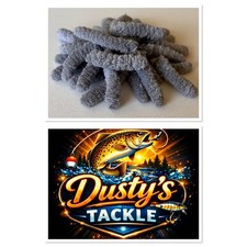 30 Grey Wotsit Mop Chenille