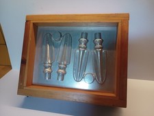 Vintage Aluminium Finial Casting Mold in Wooden Frame – Industrial Tool Wall Art