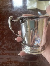 Small Victorian Solid Silver Mug London 1896 perfect condition