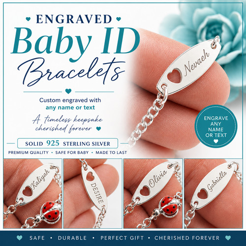 Personalised baby bracelet - personalised,