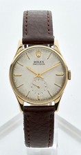 Rolex Precision Box & Papers Rare 9K Solid Gold ‘1960’ Gents Vintage Watch 32mm