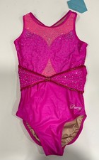 New Girls Gymnastic Darcy Leotard Size 36 ASM