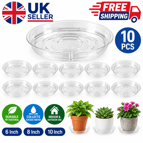 10x clear round plastic - round,