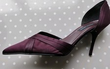 Plum Wine Stiletto Shoes Heels