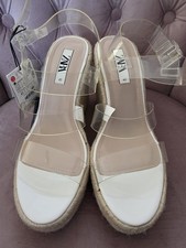 Zara summer Vinyl Jute Wedges