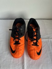 Nike FC247 Bomba II Orange and Black, size 9.