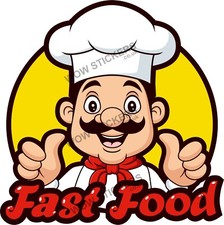 Chef Fast Food sticker trailer