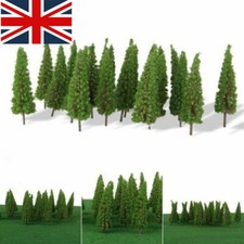50Pcs Conifer Trees 55mm Suitable for N*/OO Gauge Model Railways Model Set UK