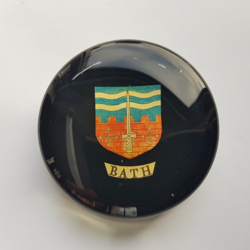 Antique glass paperweight bath - paperweight,