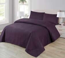 Pinsonic Designed Solid Color Bedspreads in Double King size with Sheet Optional
