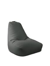 Indoor/Outdoor Large Bean Chair Slate Grey Cozy and Versatile Seating Solution