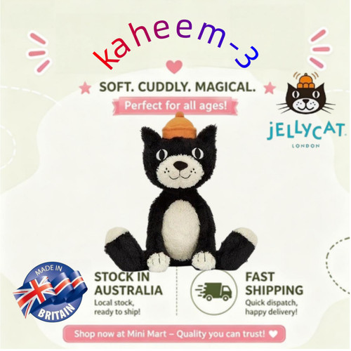 Jellycat crew cat soft plush - crew,