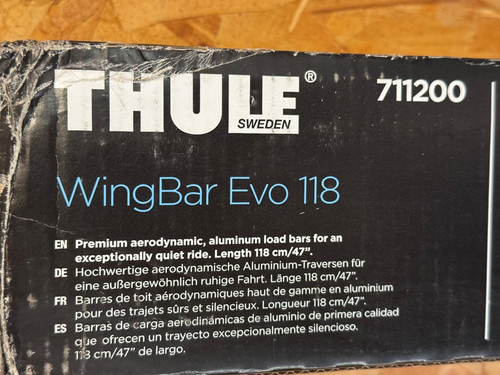 Thule wingbar evo 118 roof - wingbar, cm