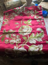 Vintage Silk Damask Floral Fabric Panel