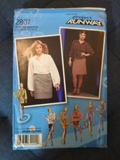 Simplicity Sewing Pattern 2807 Project Runway  Sizes 4-12 Skirt And Blouse