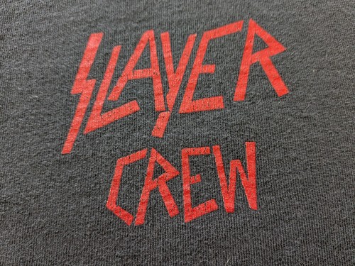 Authentic slayer crew shirt - crew,