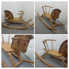 Vintage 1970s Wooden Rocking