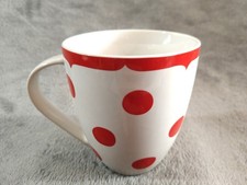Cath Kidston Red Polka Dot Crush Large Mug, Large Spot, Dotty Pattern VGC