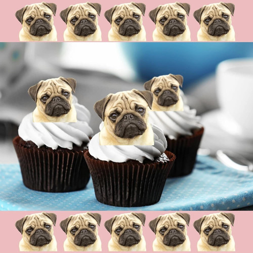 Pre cut pug faces - pug,