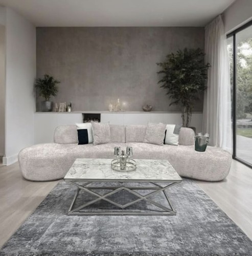 Miami curved boucle fabric - curved,