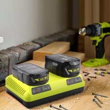 Dual fast charger - for, ryobi