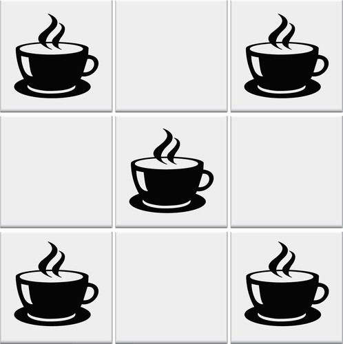 Kitchen tile stickers coffee - kitchen,