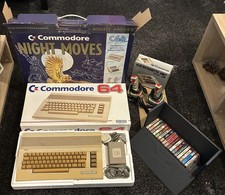 Commodore 64 (C64) Computer Boxed With Datassette Unit, 2 x Joysticks & 17 Games