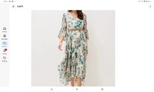 Gorgeous Phase Eight Dani Dress 16 Greens Multi Wedding Cruise Party VGC