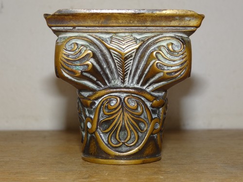 Antique bronze ashtray signed - antique,