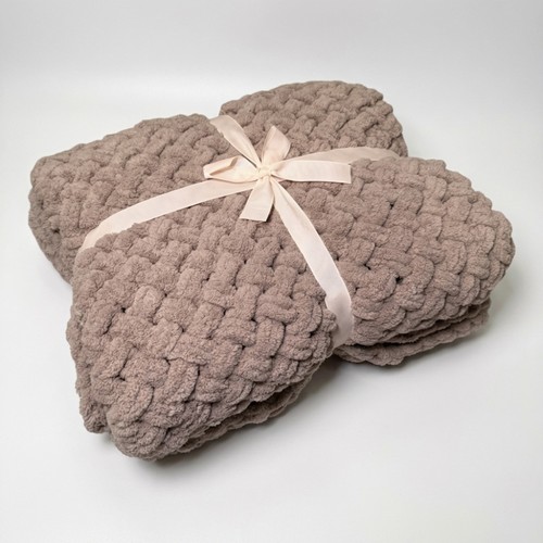 Handmade plush blanket - handmade,