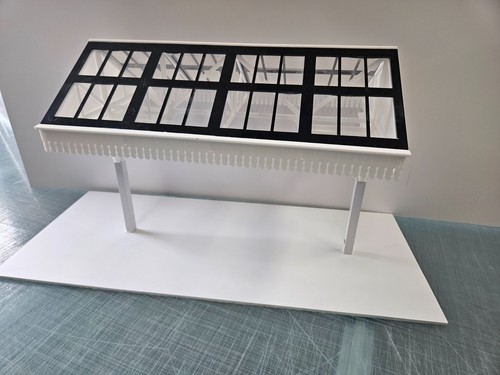 Model railway station canopy - canopy, g