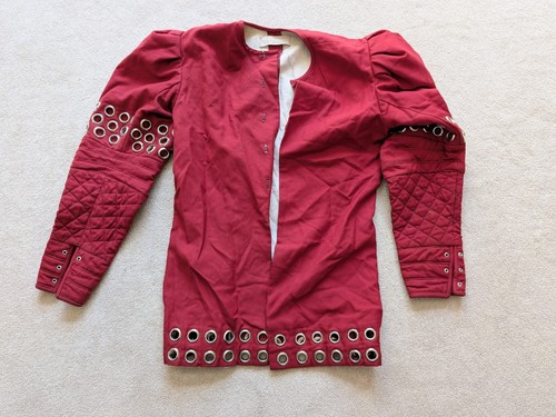 Medieval red tunic metal - tunic,