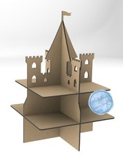 Y389CUPCAKE SWEETS CANDY CART