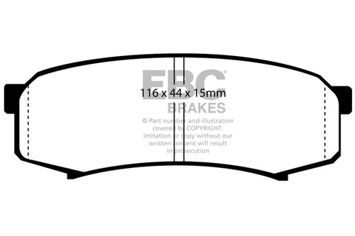 Ebc ultimax rear brake pads - brake,