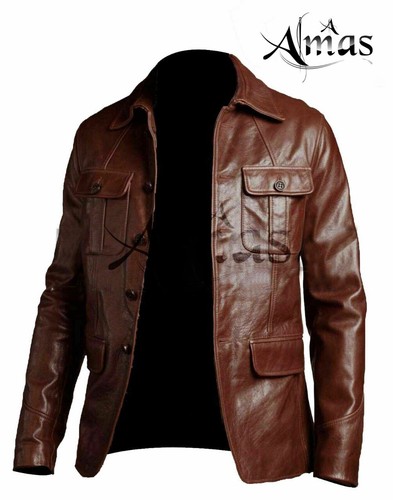 Men leather jacket sheepskin - men's,