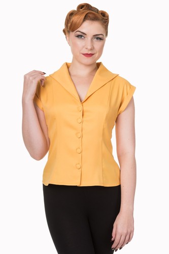 Mustard rockabilly pinup - mustard,