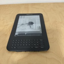 Faulty Cracked Amazon Kindle D00901 3rd Gen Grey e-Book Reader
