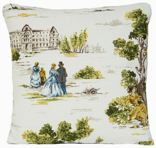 Toile cushion cover - toile,
