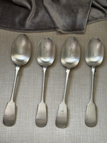 Set 4antique silver plated - of,