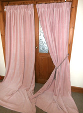 NEW Pale Pink Velvet Curtains
