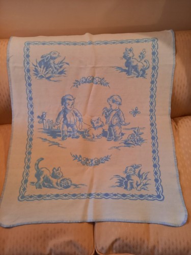 Lovely vintage baby blanket - lovely,