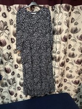 Maternity Dress Size 16 In Black And Blue From Tu