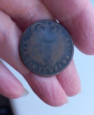 Irish 1696 Half penny Copper