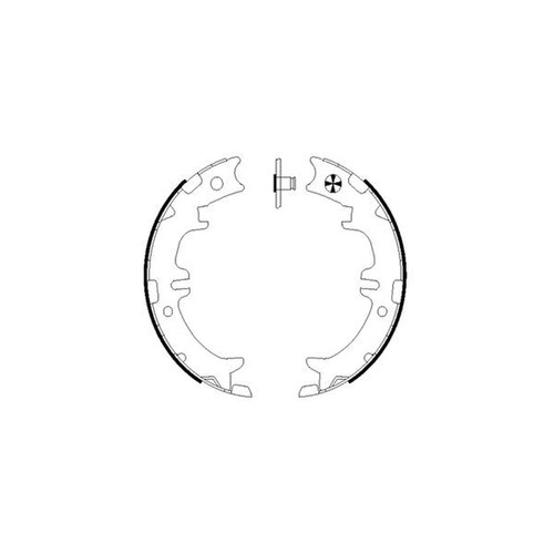 Rear parking brake shoe - shoe, set