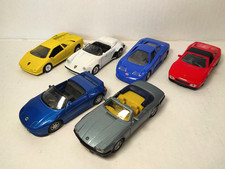MC  M.C. Toys  Cars X 6 1/64     Lotus Porsche Bugatti Jaguar Ferrari  Lamborghi