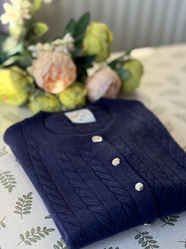 100 wool knit cardigan - wool,