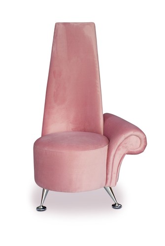 Highback chair quality velvet - quality,