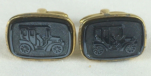 Vintage cufflinks enamel - vintage,